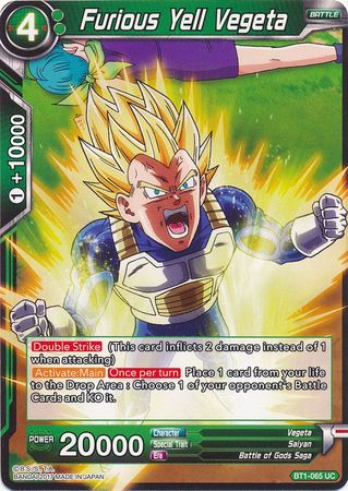 Furious Yell Vegeta [BT1-065] | Nerdhalla Games