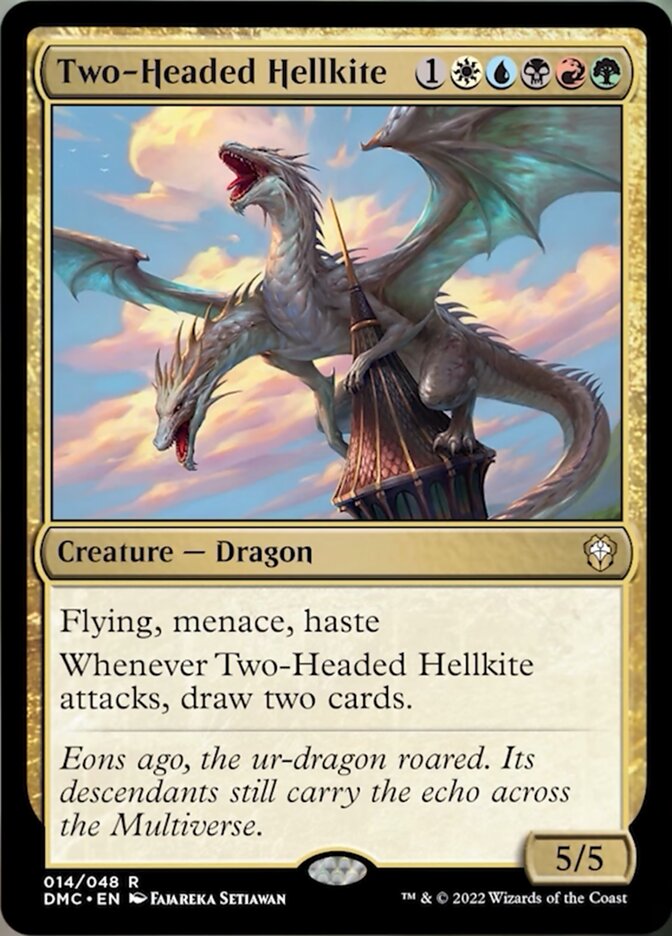 Two-Headed Hellkite [Dominaria United Commander] | Nerdhalla Games