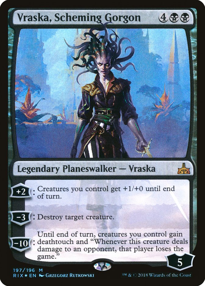 Vraska, Scheming Gorgon [Rivals of Ixalan] | Nerdhalla Games