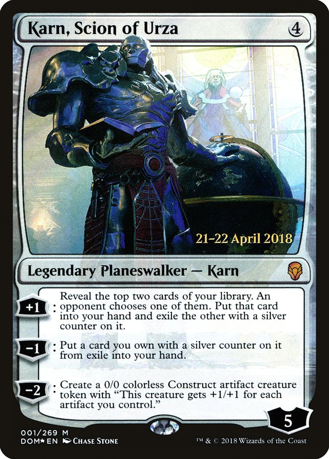 Karn, Scion of Urza  [Dominaria Prerelease Promos] | Nerdhalla Games