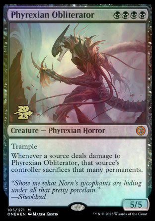 Phyrexian Obliterator [Phyrexia: All Will Be One Prerelease Promos] | Nerdhalla Games