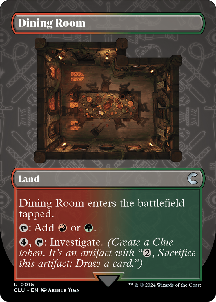 Dining Room (Borderless) [Ravnica: Clue Edition] | Nerdhalla Games