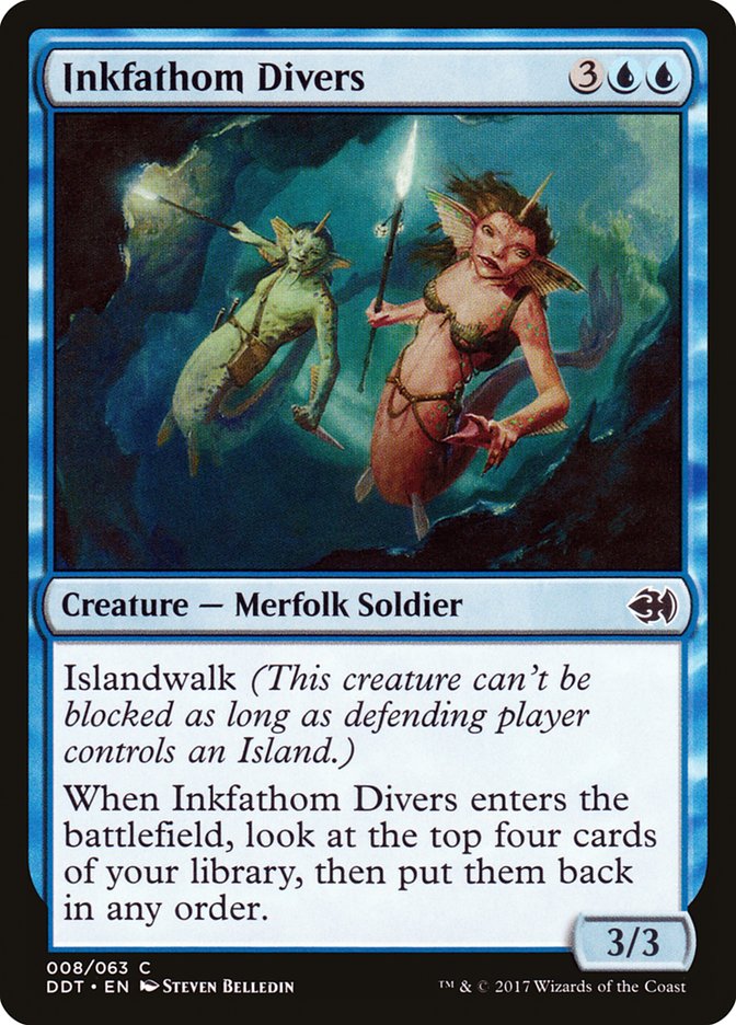 Inkfathom Divers [Duel Decks: Merfolk vs. Goblins] | Nerdhalla Games