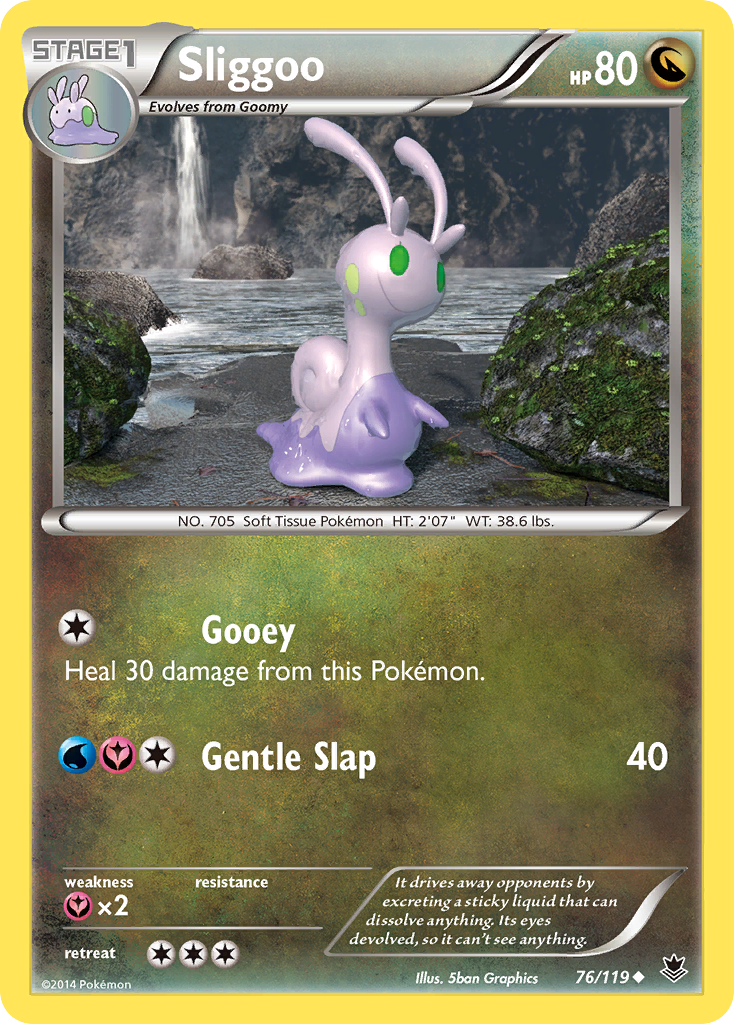 Sliggoo (76/119) [XY: Phantom Forces] | Nerdhalla Games