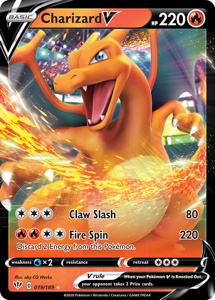 Charizard V (019/189) [Sword & Shield: Darkness Ablaze] | Nerdhalla Games