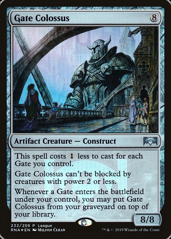 Gate Colossus (League) [Ravnica Allegiance Promos] | Nerdhalla Games