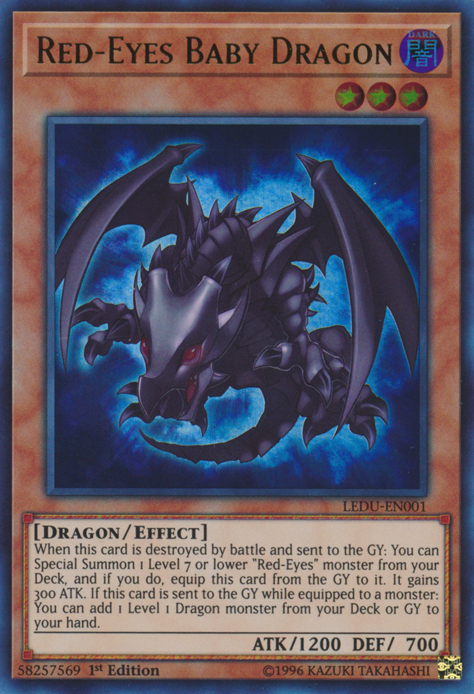 Red-Eyes Baby Dragon [LEDU-EN001] Ultra Rare | Nerdhalla Games