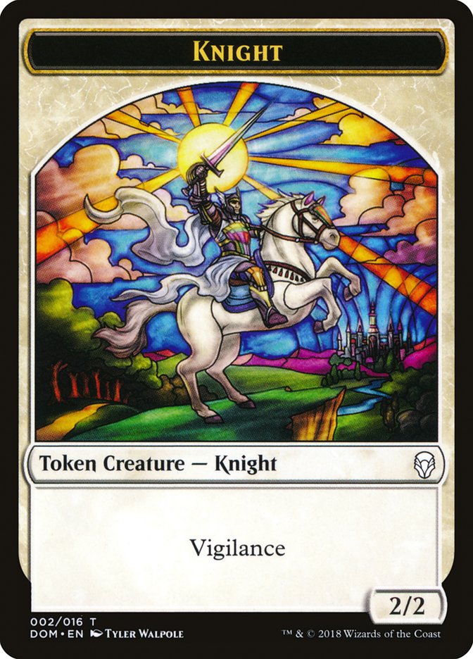 Knight (002/016) [Dominaria Tokens] | Nerdhalla Games