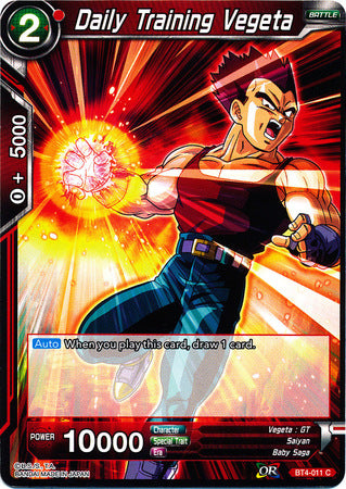 Daily Training Vegeta [BT4-011] | Nerdhalla Games