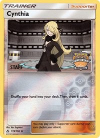 Cynthia (119/156) (Staff Regional Championship Promo) [Sun & Moon: Ultra Prism] | Nerdhalla Games