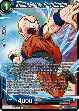 Krillin, Energy Fortification (Common) [BT13-043] | Nerdhalla Games