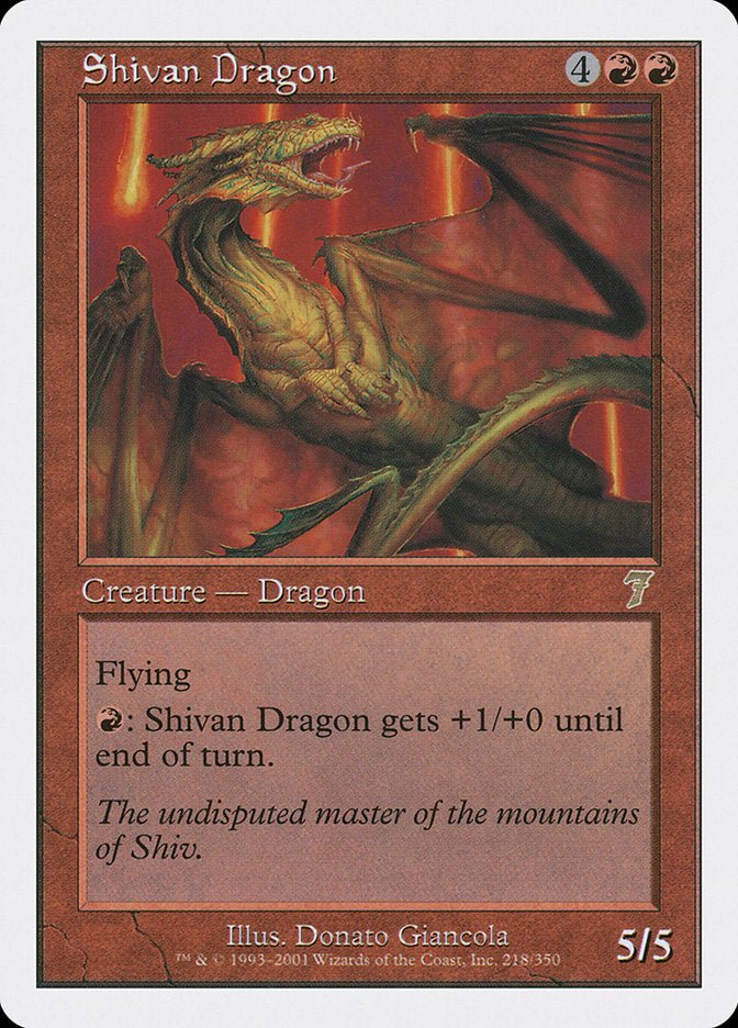 Shivan Dragon [Seventh Edition] | Nerdhalla Games