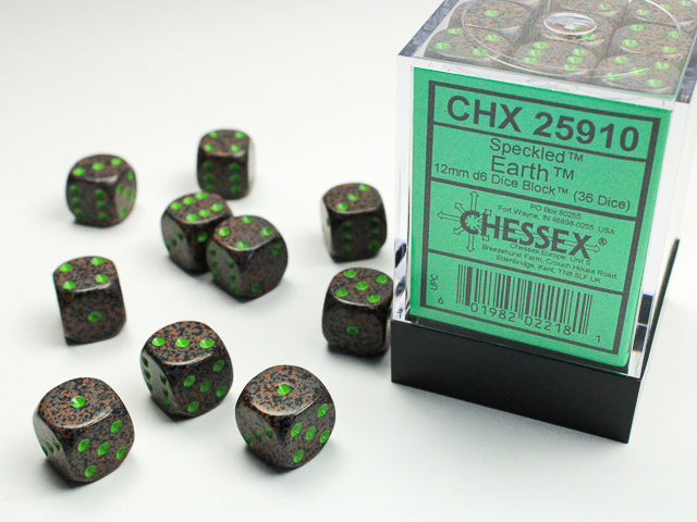 Chessex Dice - 12mm d6 Dice Block (36 Dice) | Nerdhalla Games