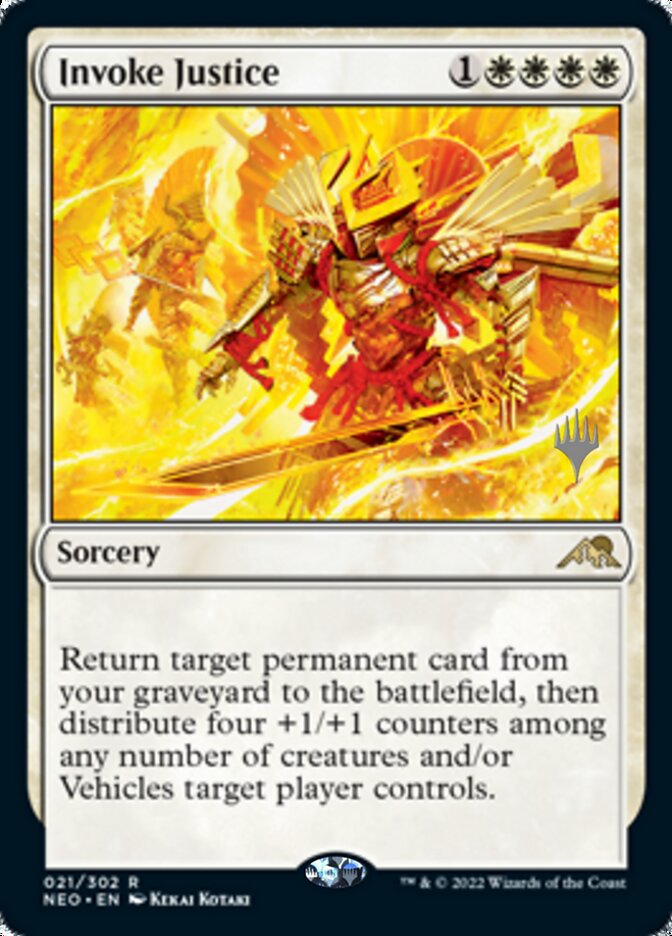 Invoke Justice (Promo Pack) [Kamigawa: Neon Dynasty Promos] | Nerdhalla Games