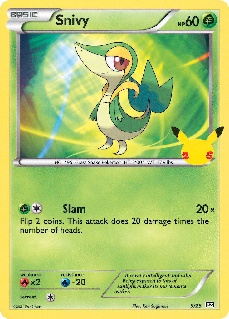 Snivy (5/25) [McDonald's 25th Anniversary] | Nerdhalla Games