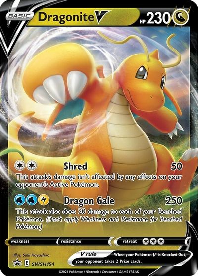 Dragonite V (SWSH154) [Sword & Shield: Black Star Promos] | Nerdhalla Games