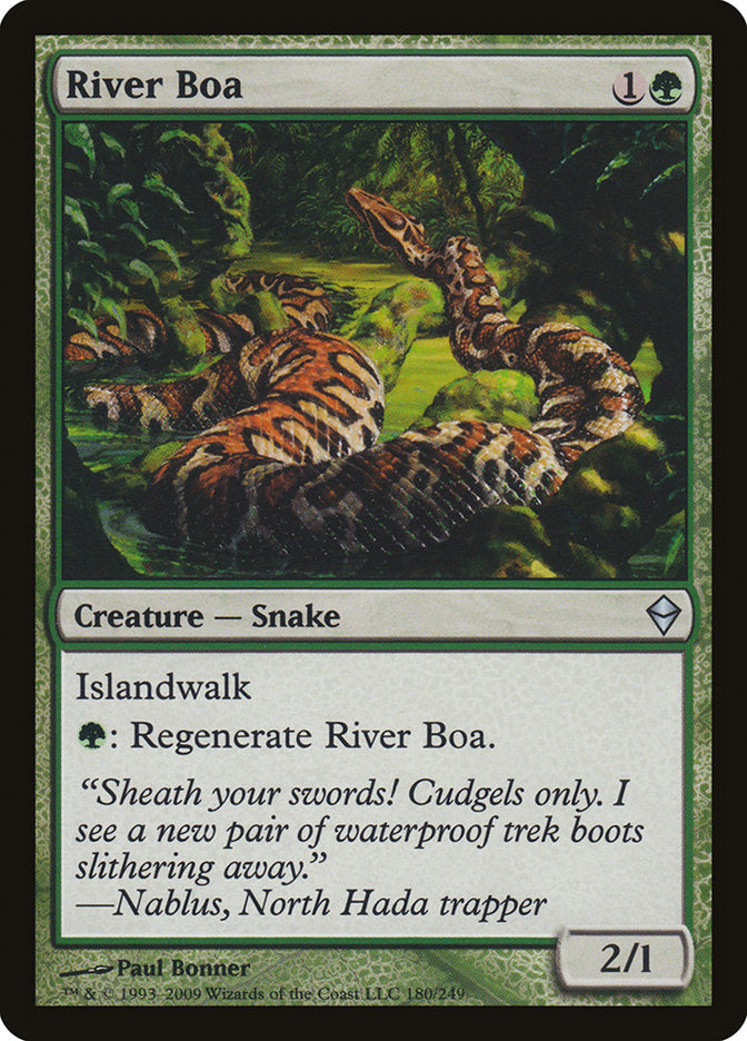 River Boa [Zendikar] | Nerdhalla Games