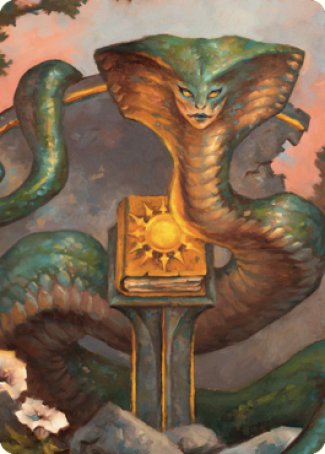 Guardian Naga Art Card [Commander Legends: Battle for Baldur's Gate Art Series] | Nerdhalla Games