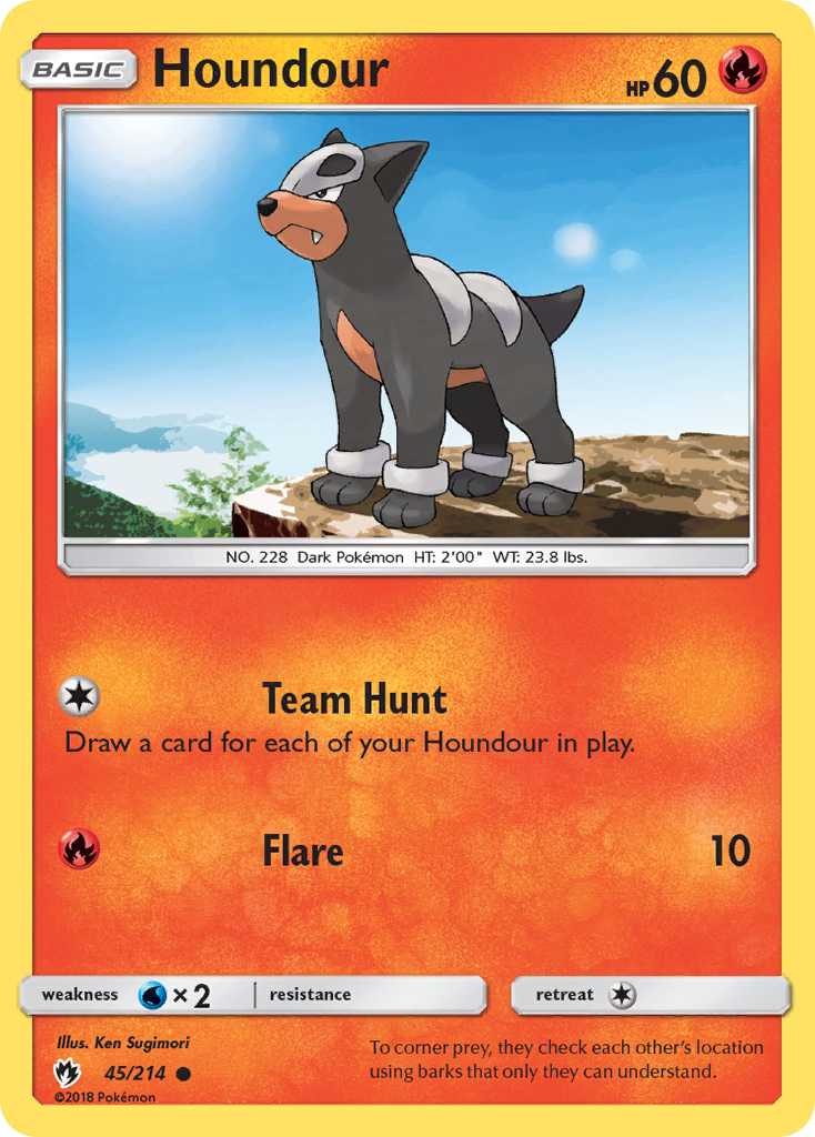 Houndour (45/214) [Sun & Moon: Lost Thunder] | Nerdhalla Games