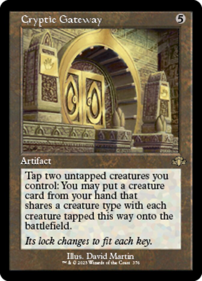 Cryptic Gateway (Retro) [Dominaria Remastered] | Nerdhalla Games