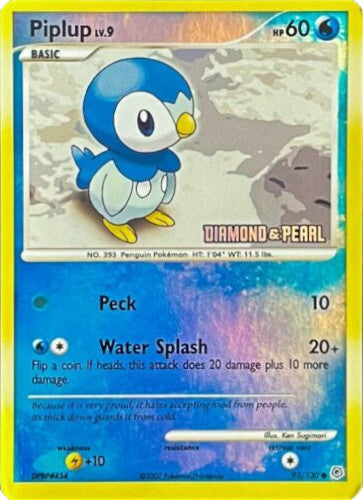 Piplup (93/130) (Diamond and Pearl) [Burger King Promos: 2008 Collection] | Nerdhalla Games