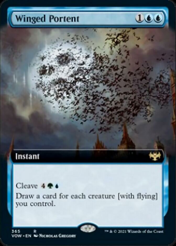 Winged Portent (Extended) [Innistrad: Crimson Vow] | Nerdhalla Games