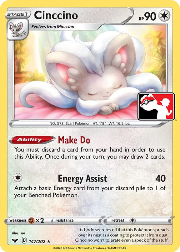 Cinccino (147/202) [Prize Pack Series One] | Nerdhalla Games