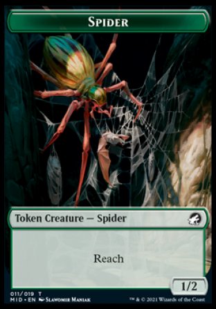 Beast (007) // Spider Double-sided Token [Innistrad: Midnight Hunt Commander] | Nerdhalla Games