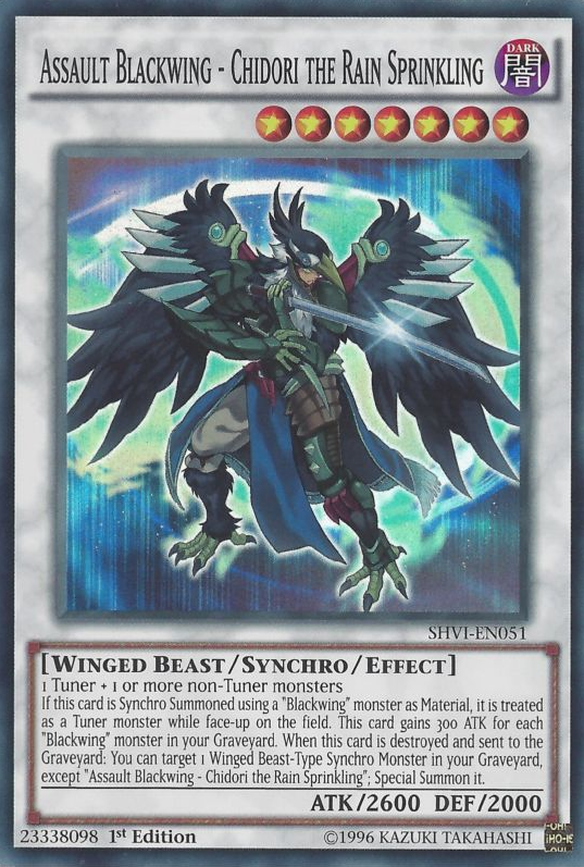 Assault Blackwing - Chidori the Rain Sprinkling [SHVI-EN051] Super Rare | Nerdhalla Games