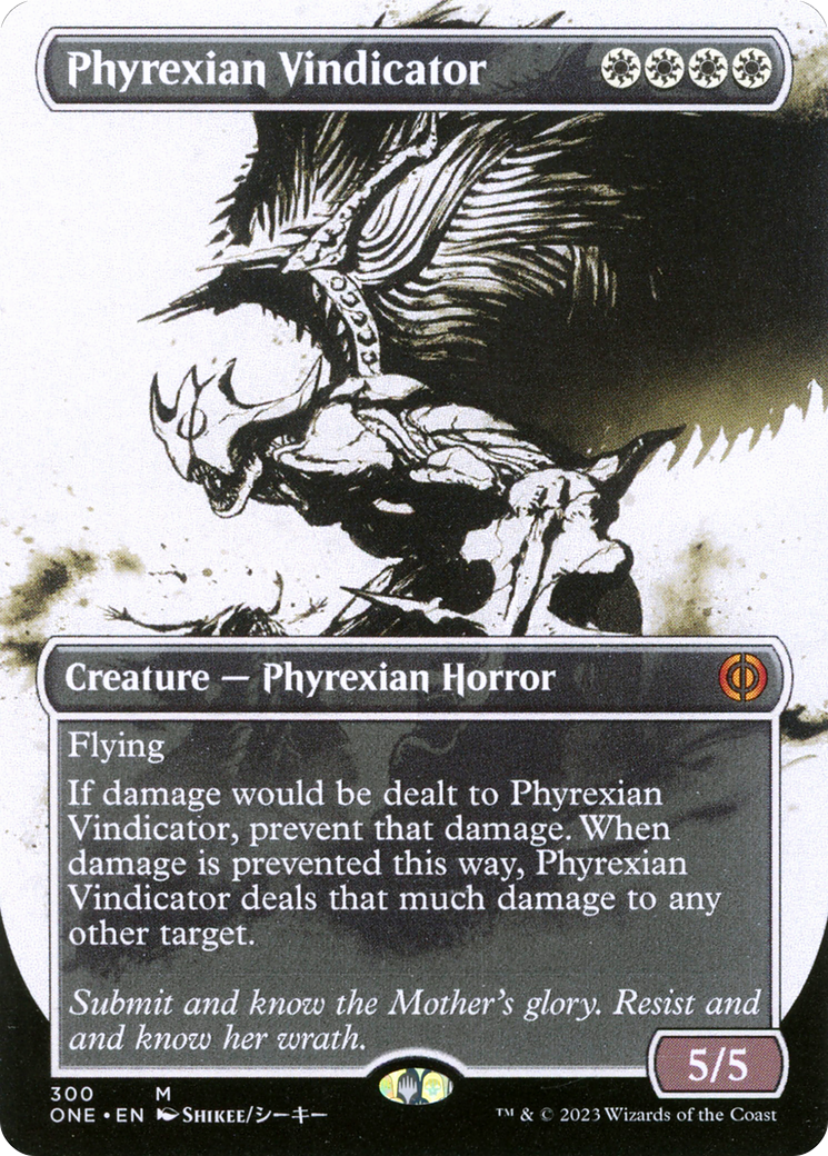 Phyrexian Vindicator (Borderless Ichor) [Phyrexia: All Will Be One] | Nerdhalla Games