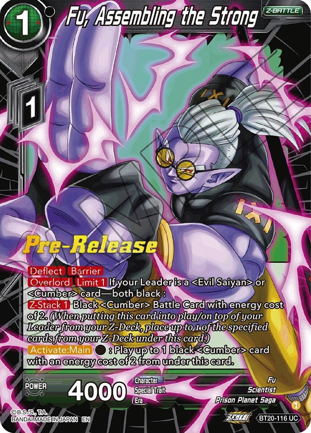 Fu, Assembling the Strong (BT20-116) [Power Absorbed Prerelease Promos] | Nerdhalla Games