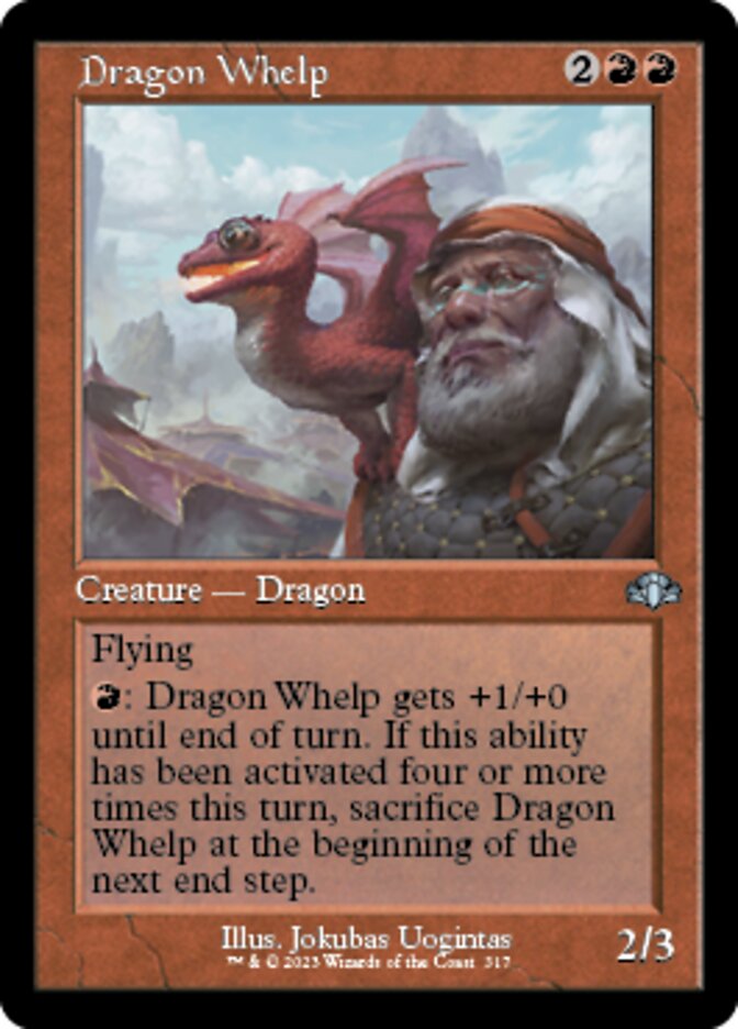 Dragon Whelp (Retro) [Dominaria Remastered] | Nerdhalla Games