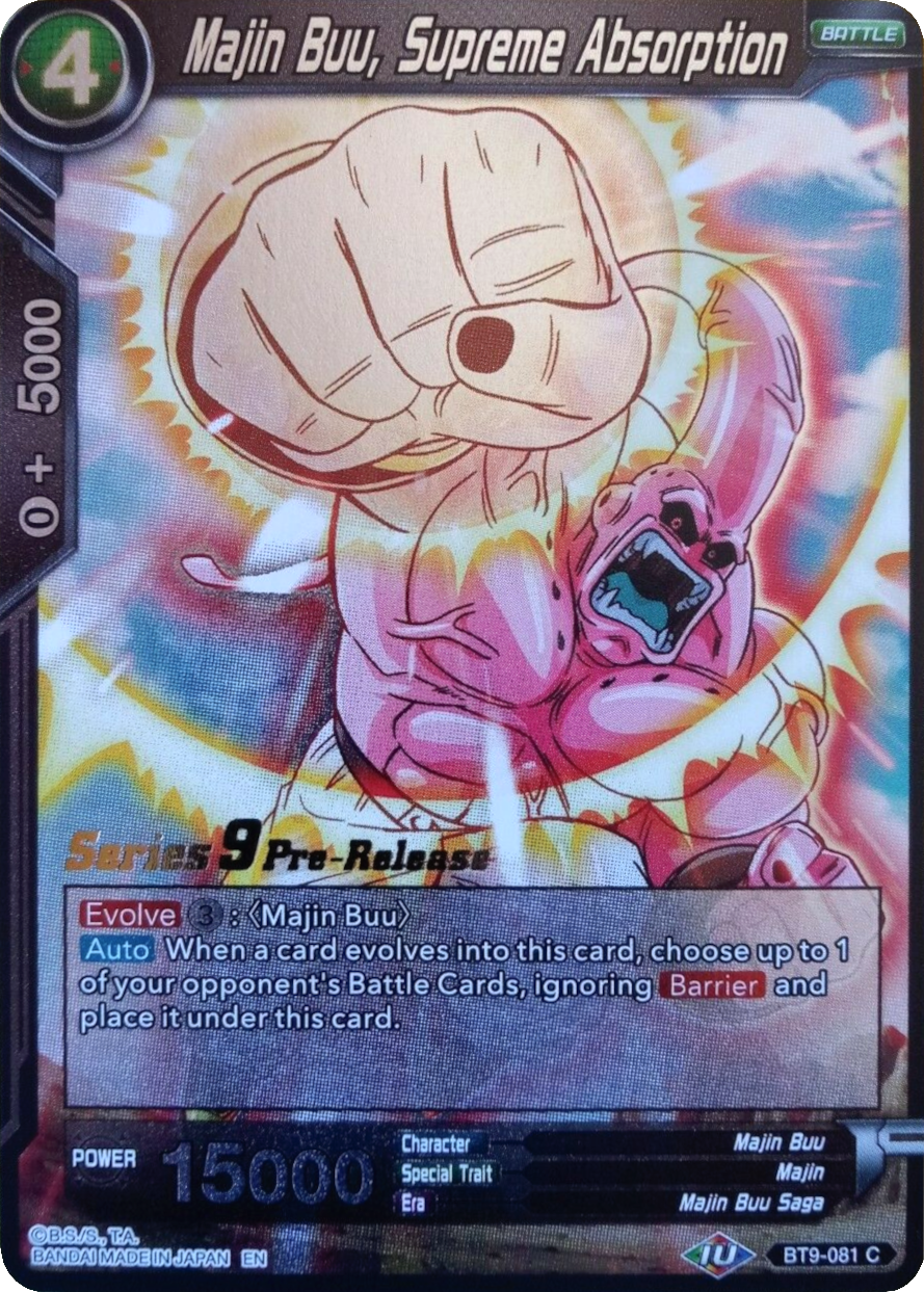 Majin Buu, Supreme Absorption (BT9-081) [Universal Onslaught Prerelease Promos] | Nerdhalla Games