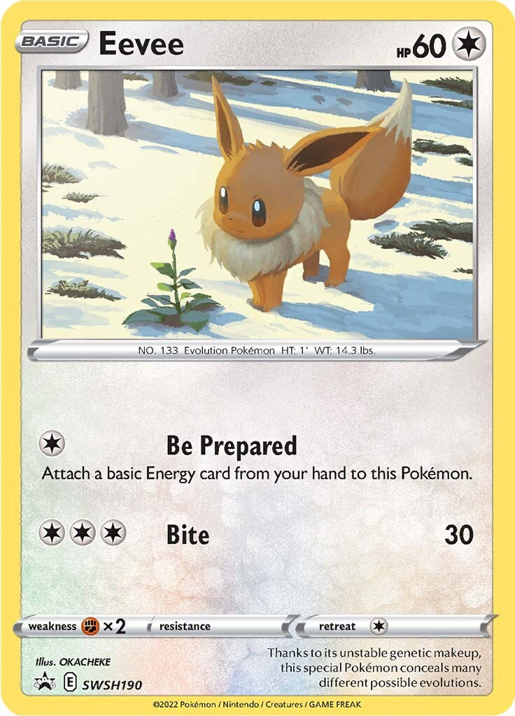 Eevee (SWSH190) [Sword & Shield: Black Star Promos] | Nerdhalla Games