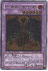 Evil Hero Inferno Wing (UTR) [GLAS-EN038] Ultimate Rare | Nerdhalla Games