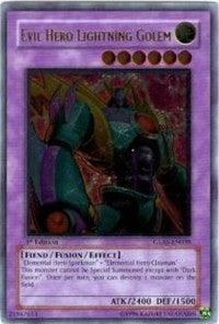 Evil Hero Lightning Golem (UTR) [GLAS-EN039] Ultimate Rare | Nerdhalla Games