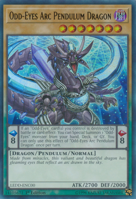 Odd-Eyes Arc Pendulum Dragon [LEDD-ENC00] Ultra Rare | Nerdhalla Games