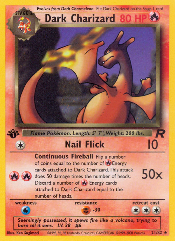 Dark Charizard (21/82) [Team Rocket 1st Edition] | Nerdhalla Games