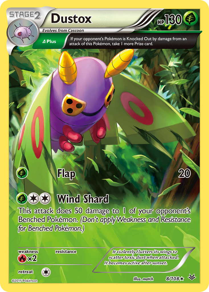 Dustox (8/108) [XY: Roaring Skies] | Nerdhalla Games