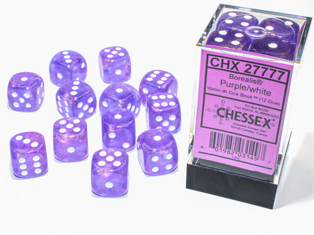 Chessex Dice - 16mm d6 Dice Block (12 Dice) | Nerdhalla Games