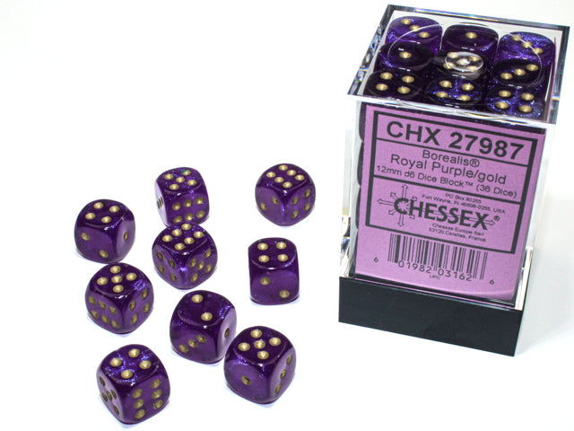 Chessex Dice - 12mm d6 Dice Block (36 Dice) | Nerdhalla Games