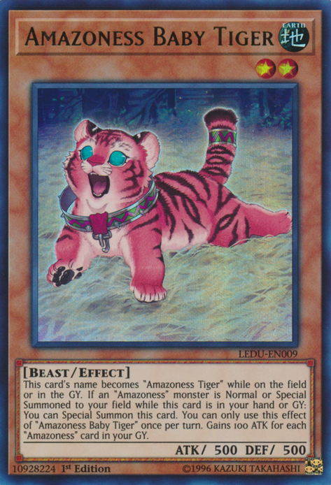 Amazoness Baby Tiger [LEDU-EN009] Ultra Rare | Nerdhalla Games