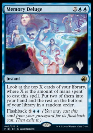 Memory Deluge (Promo Pack) [Innistrad: Midnight Hunt Promos] | Nerdhalla Games