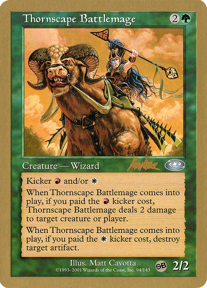 Thornscape Battlemage (Brian Kibler) (SB) [World Championship Decks 2002] | Nerdhalla Games