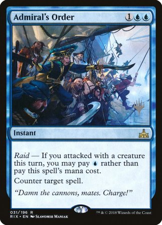 Admiral's Order [Rivals of Ixalan Promos] | Nerdhalla Games