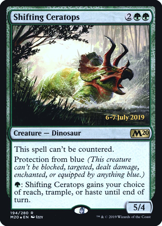 Shifting Ceratops  [Core Set 2020 Prerelease Promos] | Nerdhalla Games