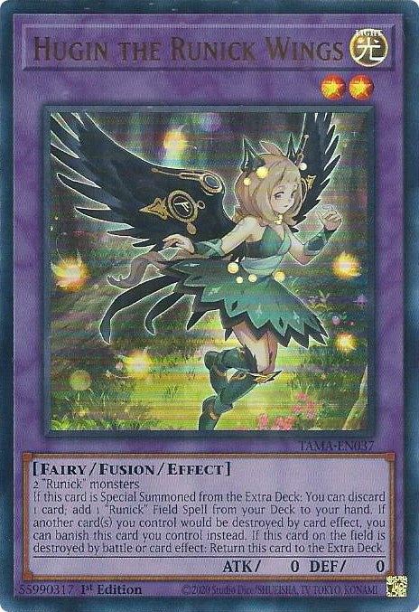 Hugin the Runick Wings [TAMA-EN037] Ultra Rare | Nerdhalla Games