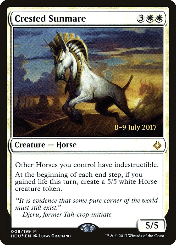 Crested Sunmare  [Hour of Devastation Prerelease Promos] | Nerdhalla Games