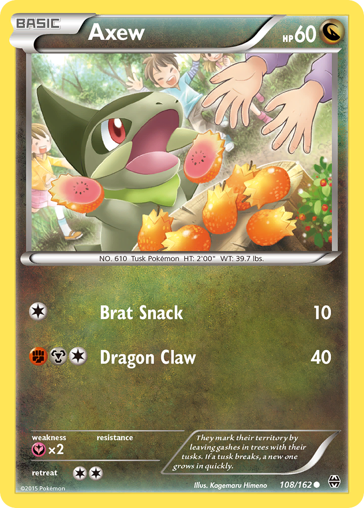 Axew (108/162) [XY: BREAKthrough] | Nerdhalla Games