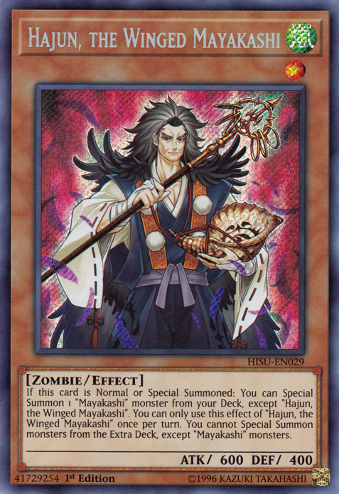 Hajun, the Winged Mayakashi [HISU-EN029] Secret Rare | Nerdhalla Games